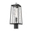 Millennium Lighting Dutton 1Lt Outdoor Post Lantern, Black/Clear