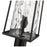 Millennium Lighting Dutton 1Lt Outdoor Post Lantern, Black/Clear