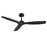 RP Lighting Cirova 3Bld 52" Ceiling Fan, Matte Black - 1075MBK-MBK