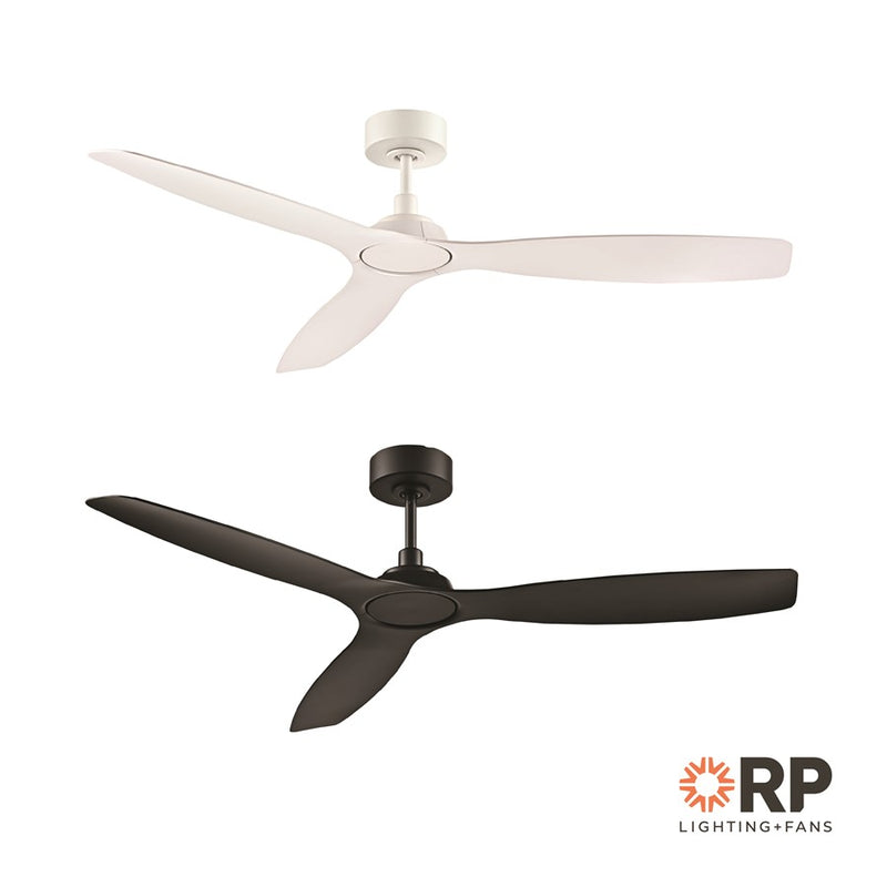 RP Lighting Cirova 3Bld 52" Ceiling Fan, Matte White