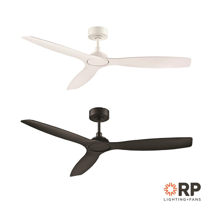 RP Lighting Cirova 3Bld 52" Ceiling Fan, Matte White
