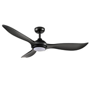 RP Lighting Wynleaf 3Bld 52" LED Ceiling Fan, Blk/Etched - 1077WLED-MBK-MBK