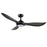 RP Lighting Wynleaf 3Bld 52" LED Ceiling Fan, Blk/Etched - 1077WLED-MBK-MBK