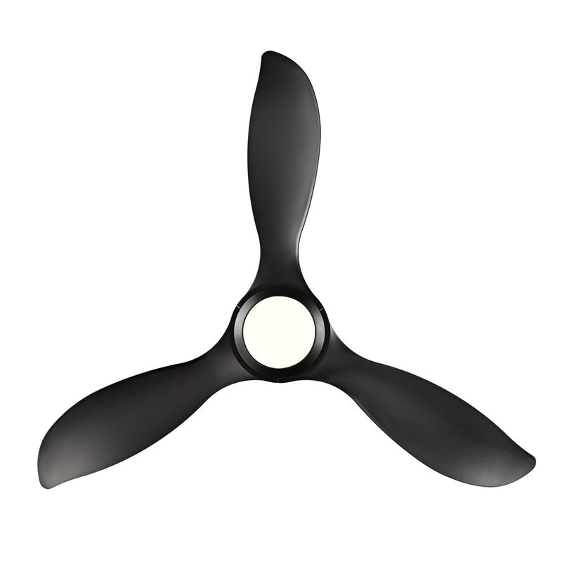 RP Lighting Wynleaf 3Bld 52" LED Ceiling Fan, Blk/Etched