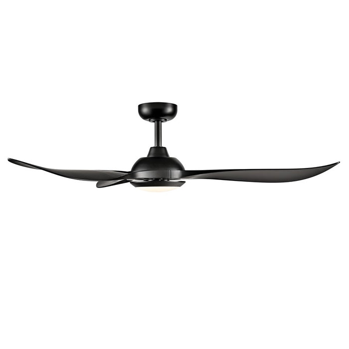 RP Lighting Wynleaf 3Bld 52" LED Ceiling Fan, Blk/Etched