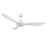 RP Lighting Wynleaf 3Bld 52" LED Ceiling Fan, Wht/Etched - 1077WLED-MWWMWW