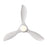 RP Lighting Wynleaf 3Bld 52" LED Ceiling Fan, White/Etched