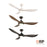 RP Lighting Wynleaf 3Bld 52" LED Ceiling Fan, White/Etched