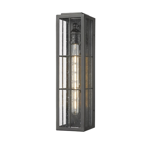 Millennium Lighting Jaxson 1Lt Outdoor Wall Sconce, Black/Clear
