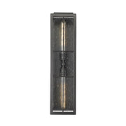 Millennium Lighting Jaxson 2Lt 6" Outdoor Wall Sconce, Black/Clear - 10812-PBK