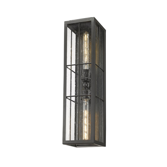 Millennium Lighting Jaxson 2Lt 6" Outdoor Wall Sconce, Black/Clear
