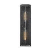 Millennium Lighting Jaxson 2Lt 8" Outdoor Wall Sconce, Black/Clear - 10822-PBK