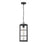 Millennium Lighting Jaxson 1Lt Outdoor Pendant, Coated Black/Clear - 10831-PBK