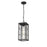 Millennium Lighting Jaxson 1Lt Outdoor Pendant, Coated Black/Clear