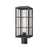 Millennium Lighting Jaxson 1Lt Outdoor Post Light, Black/Clear
