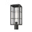 Millennium Lighting Jaxson 1Lt Outdoor Post Light, Black/Clear