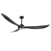 RP Lighting Wynleaf 3Bld 72" LED Ceiling Fan, Blk/Etched - 1087WLED-MBK-MBK