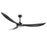 RP Lighting Wynleaf 3Bld 72" LED Ceiling Fan, Blk/Etched - 1087WLED-MBK-MBK
