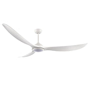 RP Lighting Wynleaf 3Bld 72" LED Ceiling Fan, Wht/Etched - 1087WLED-MWWMWW