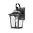 Millennium Lighting Curry 1Lt Outdoor Wall Sconce, Black/Clear