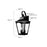 Millennium Lighting Curry 2Lt Outdoor Wall Sconce, Black/Clear