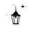 Millennium Lighting Curry 1Lt Outdoor Pendant, Coated Black/Clear