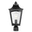 Millennium Lighting Curry 1Lt Outdoor Post Lantern, Black/Clear - 10941-PBK