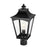 Millennium Lighting Curry 1Lt Outdoor Post Lantern, Black/Clear