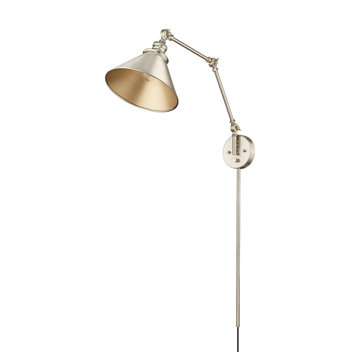 Millennium Lighting Edward 1Lt Swing Arm Sconce, Gold/ Gold - 11001-MG