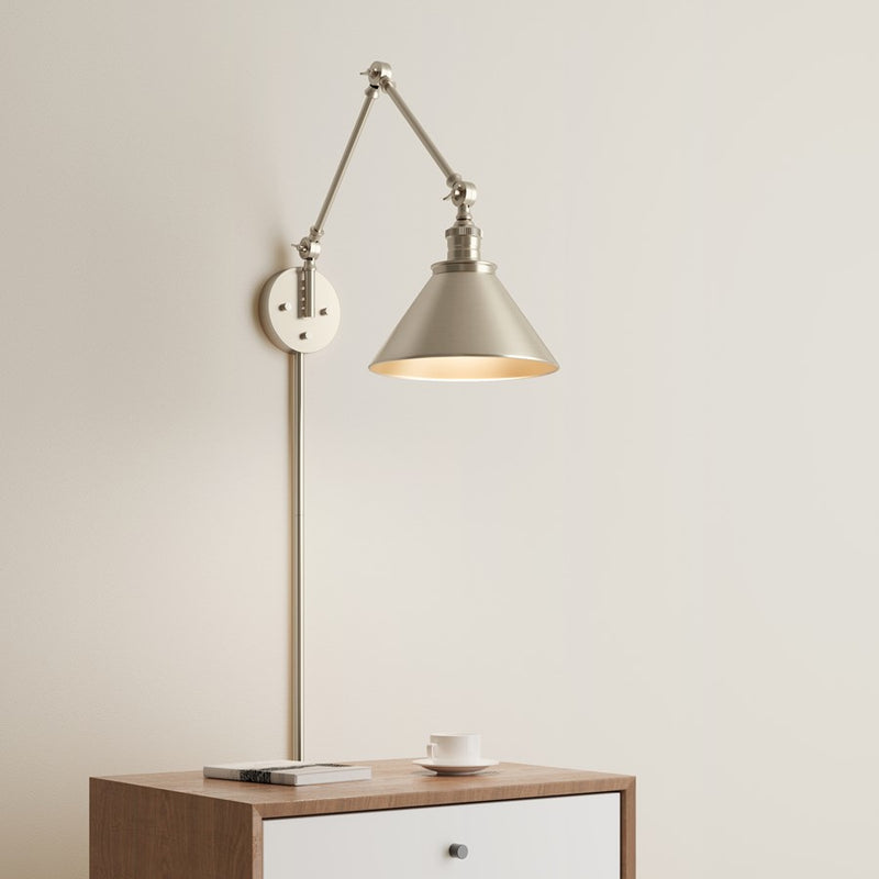 Millennium Lighting Edward 1Lt Swing Arm Sconce, Gold/ Gold