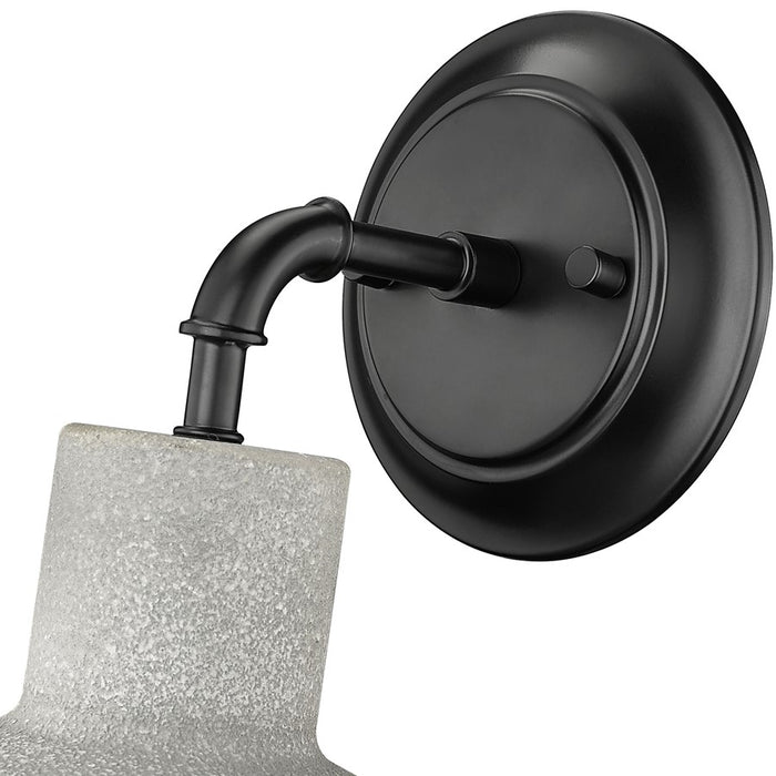 Millennium Lloyd 1Lt 10" Outdoor Wall Sconce, Textured Cement
