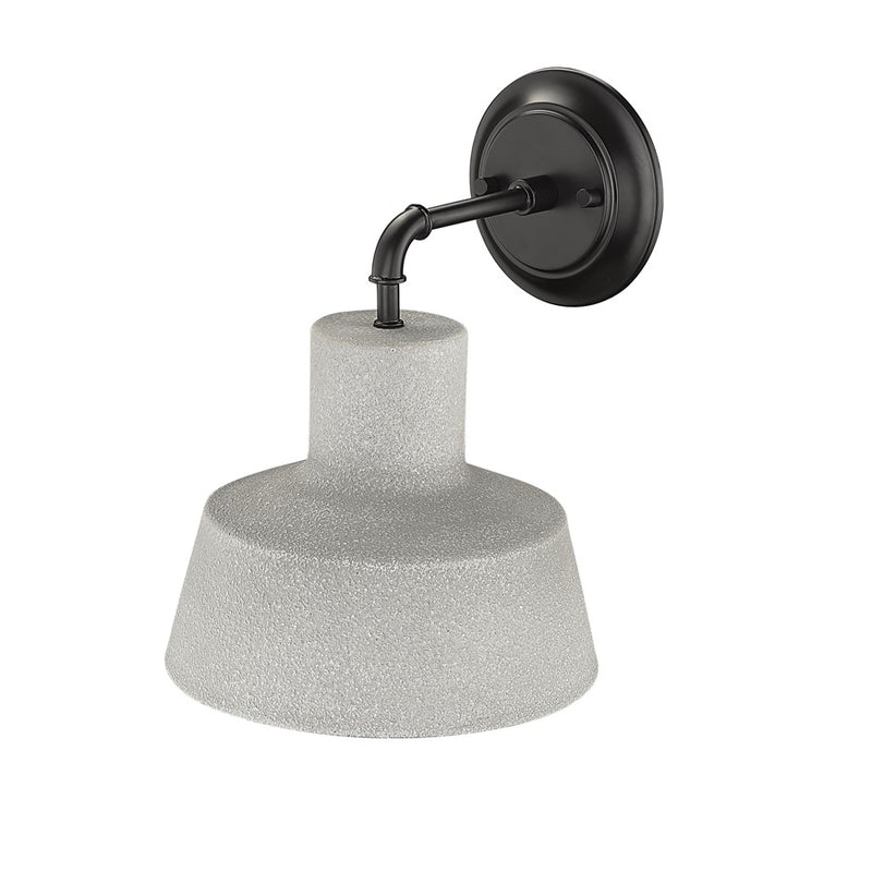 Millennium Lloyd 1Lt 12" Outdoor Wall Sconce, Textured Cement