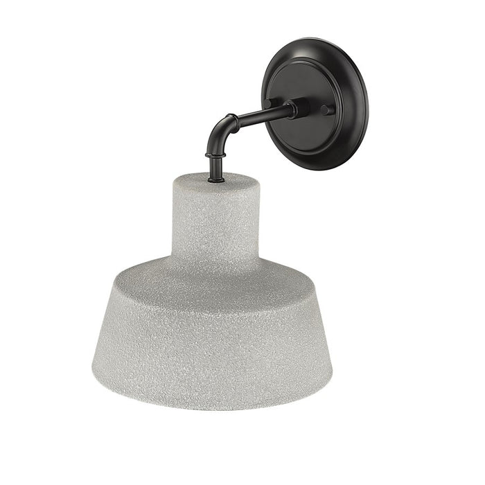 Millennium Lloyd 1Lt 12" Outdoor Wall Sconce, Textured Cement