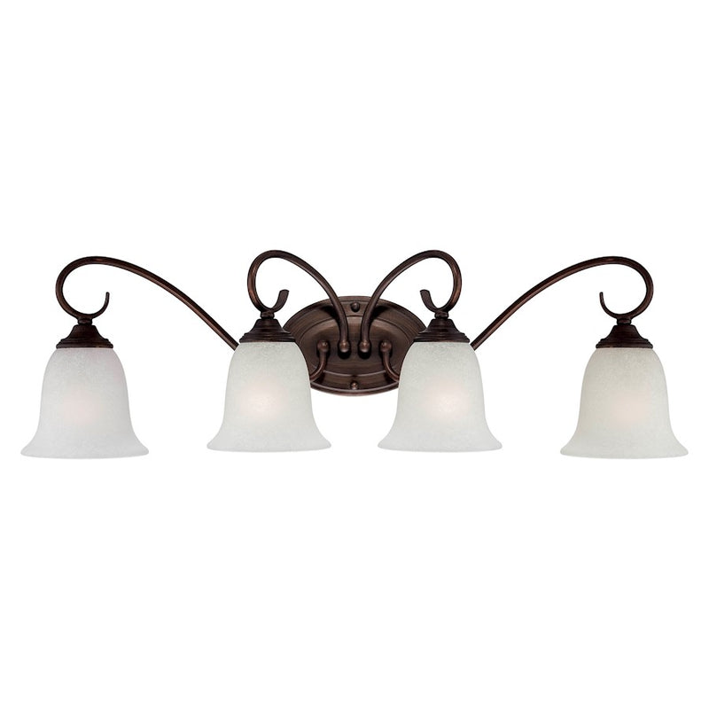 Millennium 4 Light 28" Vanity, Rubbed Bronze