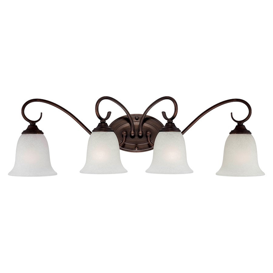 Millennium 4 Light 28" Vanity, Rubbed Bronze