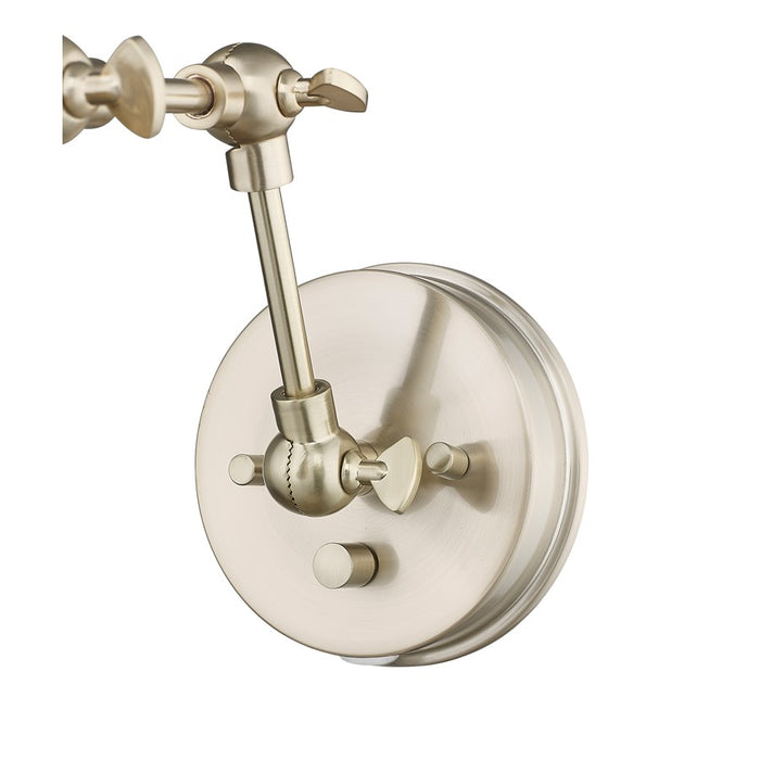 Millennium Lighting Edith 1Lt Swing Arm Sconce, Gold/Gold