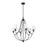 Millennium Lighting Eisley 6Lt Chandelier, Black - 12106-MB
