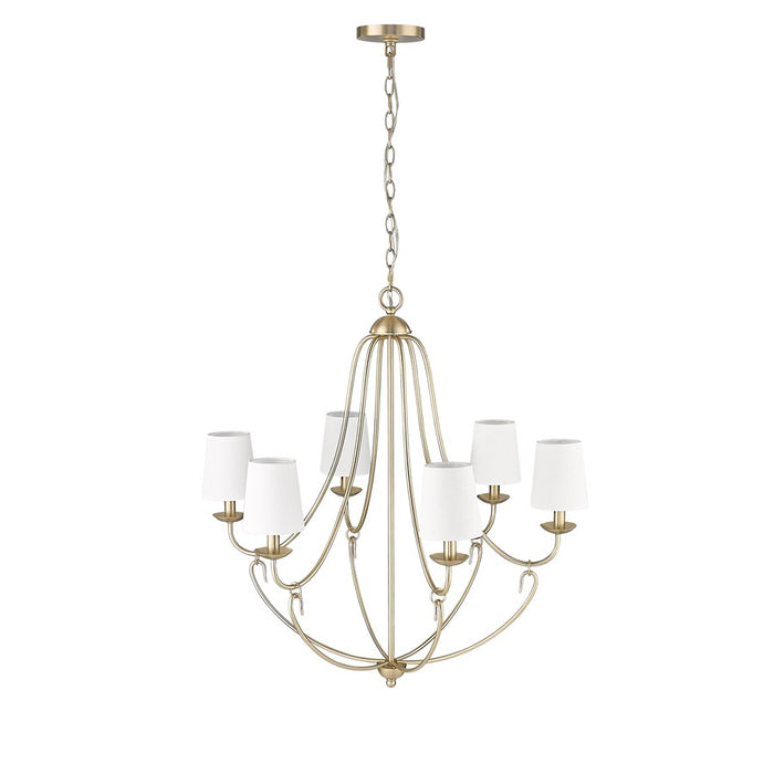 Millennium Lighting Eisley 6Lt Chandelier, Modern Gold - 12106-MG