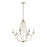 Millennium Lighting Eisley 6Lt Chandelier, Modern Gold