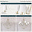 Millennium Lighting Eisley 6Lt Chandelier, Modern Gold