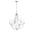 Millennium Lighting Eisley 6Lt Chandelier, Polished Nickel - 12106-PN