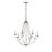 Millennium Lighting Eisley 6Lt Chandelier, Polished Nickel