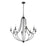 Millennium Lighting Eisley 8Lt Chandelier, Black