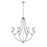 Millennium Lighting Eisley 8Lt Chandelier, Polished Nickel