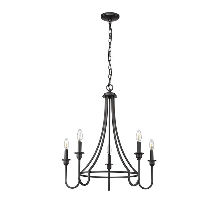 Millennium Lighting Artemis 5Lt 26" Chandelier, Black