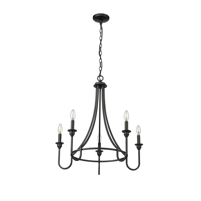 Millennium Lighting Artemis 5Lt 26" Chandelier, Black