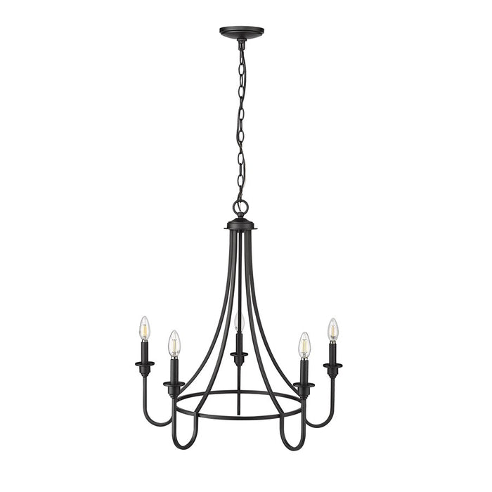 Millennium Lighting Artemis 5Lt 26" Chandelier, Black