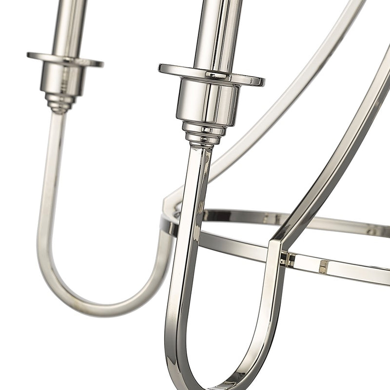 Millennium Lighting Artemis 5 Light 26" Chandelier, Polished Nickel