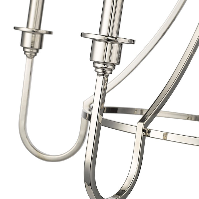 Millennium Lighting Artemis 5 Light 26" Chandelier, Polished Nickel