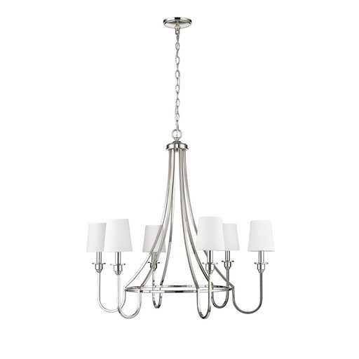 Millennium Lighting Artemis 6 Light 32" Chandelier, Polished Nickel - 12206-PN